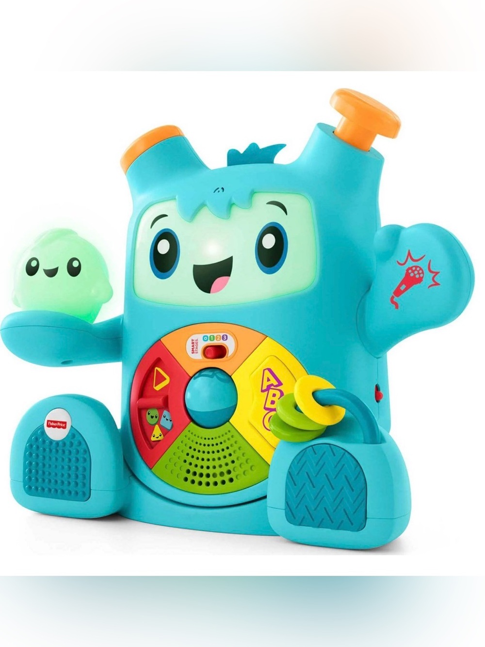 Fisher-Price Teal and Orange Musical Learning Pal with ABC Spinner